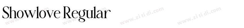 Showlove Regular字体转换 Showlove Regular字体转换